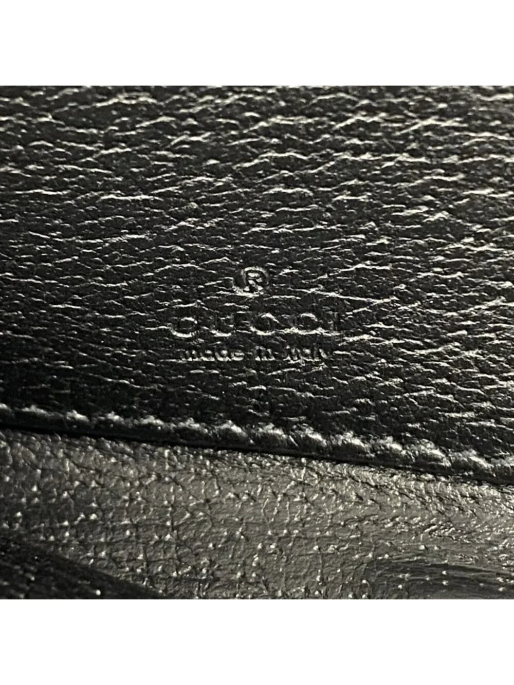 ★SOLD★ Gucci Wallet Jumbo GG Canvas Black Silver - Picture 4 of 9